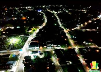 Prefeitura instala nova iluminação de Led nas ruas de Alvarães