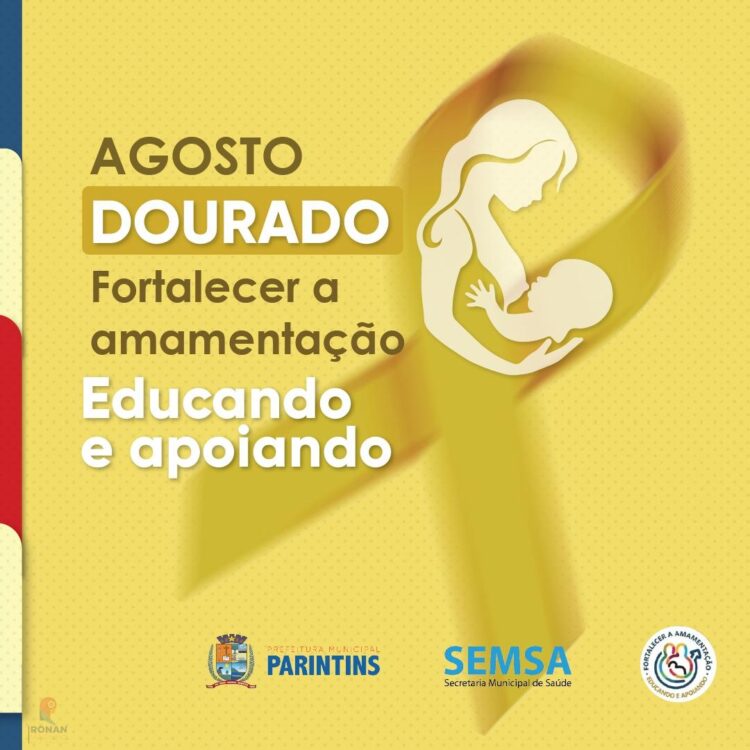 Incentivando a amamentação, Prefeitura de Parintins divulga programação do Agosto Dourado