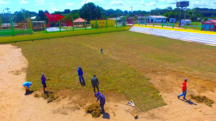 Em Alvarães, obras do Complexo Esportivo do Caiçarão entram em fase final