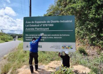 Lotes do Distrito Agropecuário da Suframa e da Área de Expansão do Distrito Industrial começam a receber placas de identificação