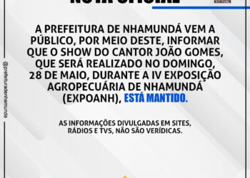 Prefeitura de Nhamundá confirma cantor João Gomes dia 28 (domingo) no município