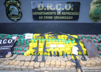 Durante apresentação da maior apreensão de cocaína da história do Amazonas, Wilson Lima destaca investimentos em Segurança Pública