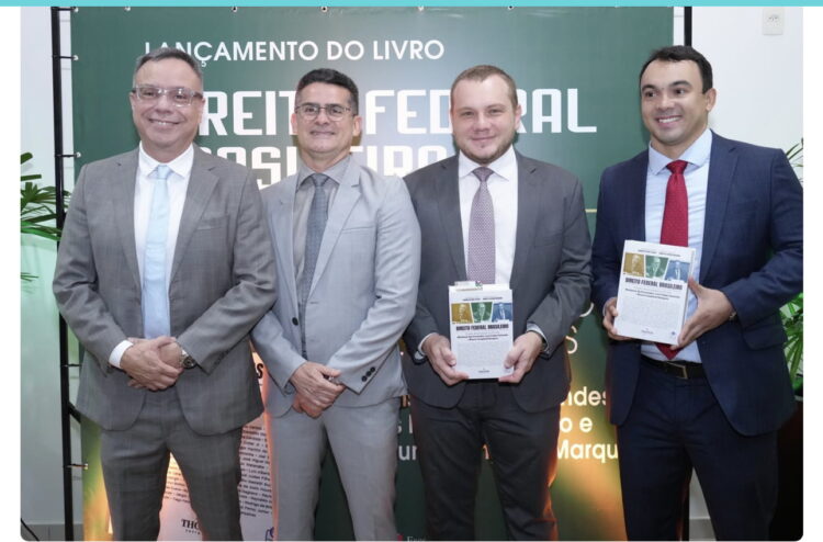 Prefeito prestigia lançamento do livro ‘Direito Federal Brasileiro’ com a presença do ministro Mauro Campbell Marques