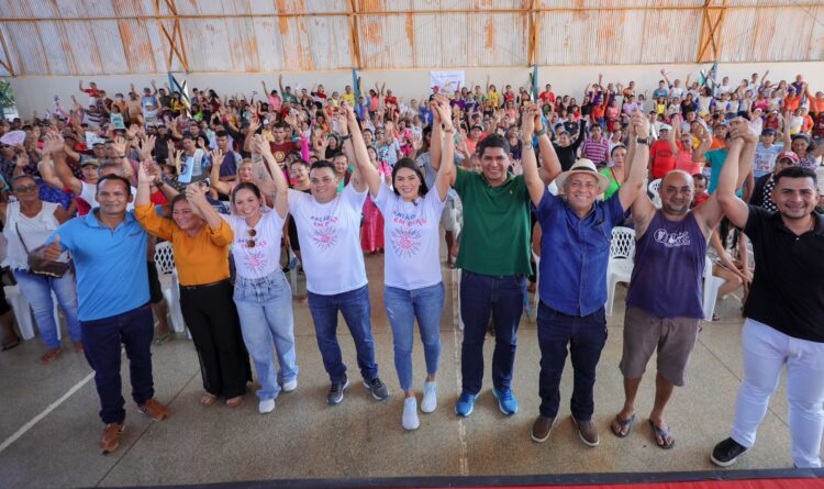 Ação social e de saúde de Mayra Dias reúne multidão em Boa Vista do Ramos