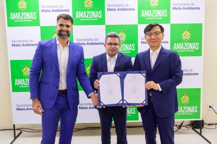 Amazonas firma parceria com Embaixada da Coreia do Sul e anuncia rede de proteção ambiental com novas tecnologias