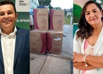 Campanha Antecipada! Prefeito João Campelo e esposa Áurea Marques são acusados der ignorar população de Itamarati e promover grande evento e doar valioso prêmios e cestas básicas em Eirunepé