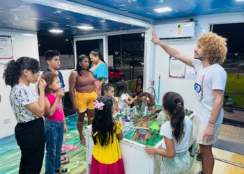 Manaus recebe exposição interativa sobre o ciclo da água, com mostra de cinema