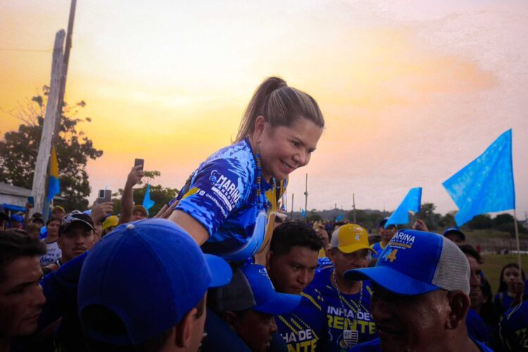 Demonstrando a força de Marina Pandolfo na zona rural de Nhamundá, comunidades se unem em ato de apoio à candidata