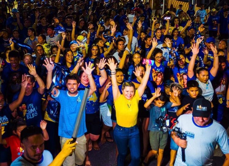 Marina Pandolfo mobiliza multidão em caminhada histórica em Nhamundá