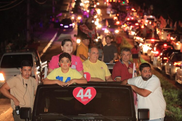 Presidente Figueiredo presencia maior carreata de sua história em apoio a Patrícia Lopes e Ricelli Pontes