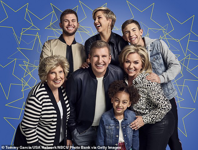 Os fãs conheceram o clã excêntrico da Geórgia no Chrisley da Rede dos EUA sabe melhor, que foi ao ar por 10 temporadas em 2014-2023, bem como o spin-off do pavão crescendo Chrisley, que foi ao ar por quatro estações abrangendo 2019-2022 (foto em 2021)