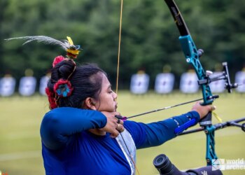 Primeira indígena na seleção brasileira de Tiro com Arco encerra participação na Copa do Mundo nos EUA com representatividade histórica - FAS