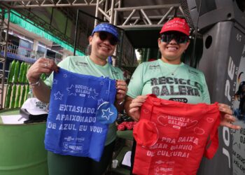 Festival de Parintins 2025: Espaço Sustentável Recicla, Galera inaugura com troca de resíduos por brindes
