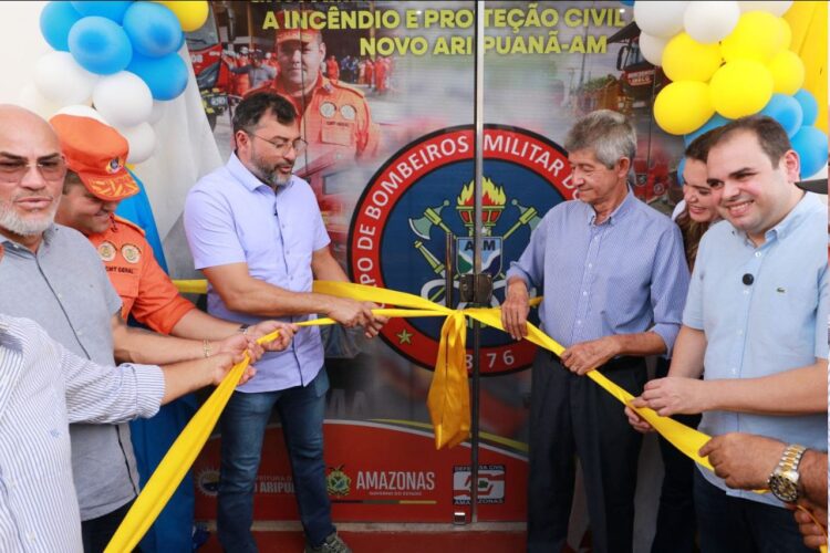 Governador Wilson Lima entrega Grupamento Integrado de Combate a Incêndio em Novo Aripuanã