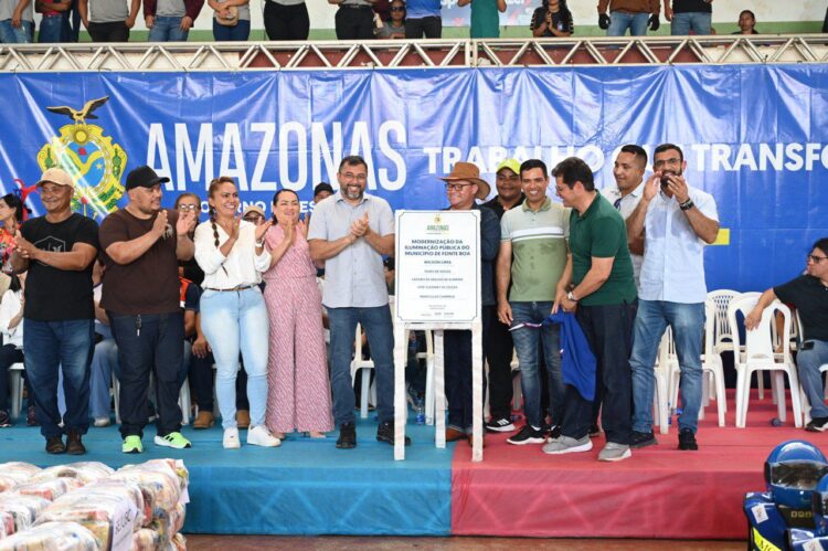 Governador Wilson Lima inaugura iluminação pública de LED em Jutaí e Fonte Boa