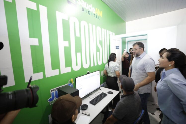Governador Wilson Lima inaugura Telessaúde em Jutaí e Fonte Boa e leva atendimento especializado a mais dois municípios do interior