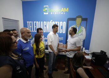 Governador Wilson Lima inaugura salas do Telessaúde em Apuí e amplia acesso a serviços especializados no interior