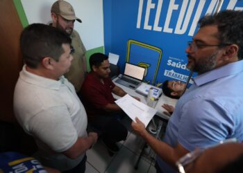 Governador Wilson Lima inaugura salas de Telessaúde em Beruri e Anori, alcançando mais da metade dos municípios do Amazonas