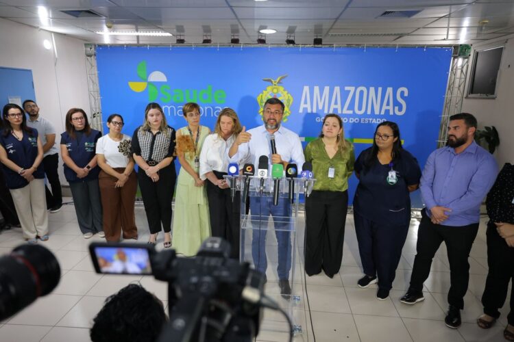 Governador Wilson Lima leva padrão Delphina ao HPS Platão Araújo e apresenta balanço do primeiro mês de novo modelo de gestão com aumento de 49% das cirurgias