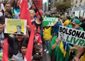 7 de setembro é marcado por atos da esquerda e da direita em todo o Brasil – País