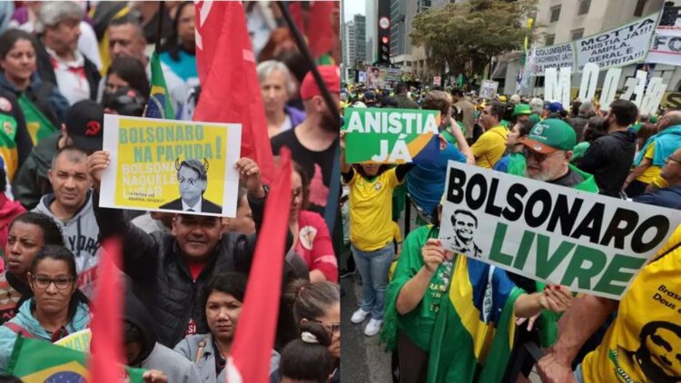 7 de setembro é marcado por atos da esquerda e da direita em todo o Brasil – País