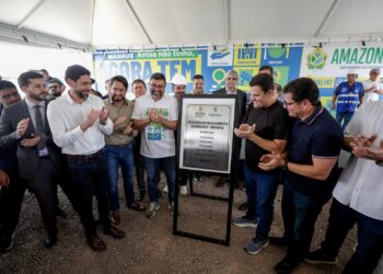 Governador Wilson Lima entrega primeira etapa da rede de esgoto do Prosamin+ em Manaus