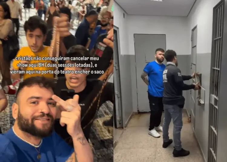 Humorista Tiago Santineli é detido por confusão com manifestantes religiosos em BH – País