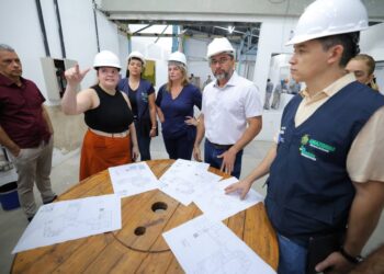 Governador Wilson Lima vistoria obras da primeira Escola de Saúde Pública do Amazonas