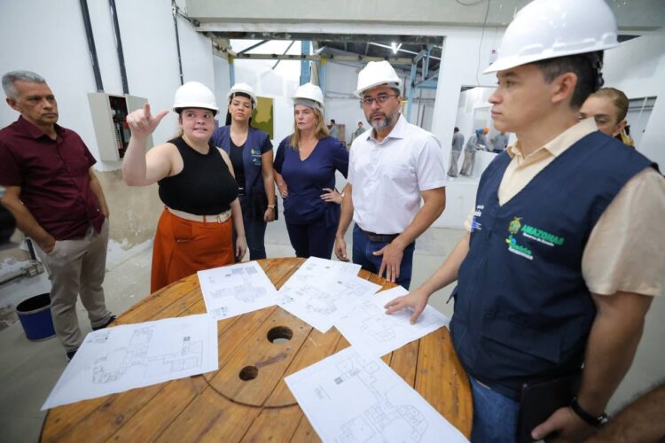 Governador Wilson Lima vistoria obras da primeira Escola de Saúde Pública do Amazonas