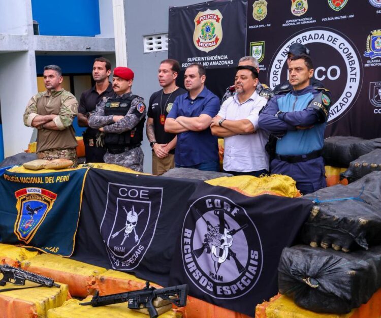 Governador Roberto Cidade destaca atuação integrada das Forças de Segurança em apreensão de 2,5 toneladas de drogas no Amazonas, uma das maiores da história